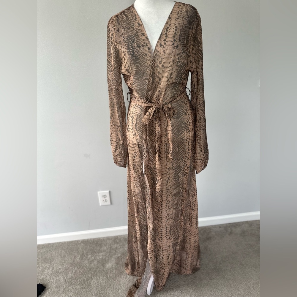 Silky soft swim coverup with belt